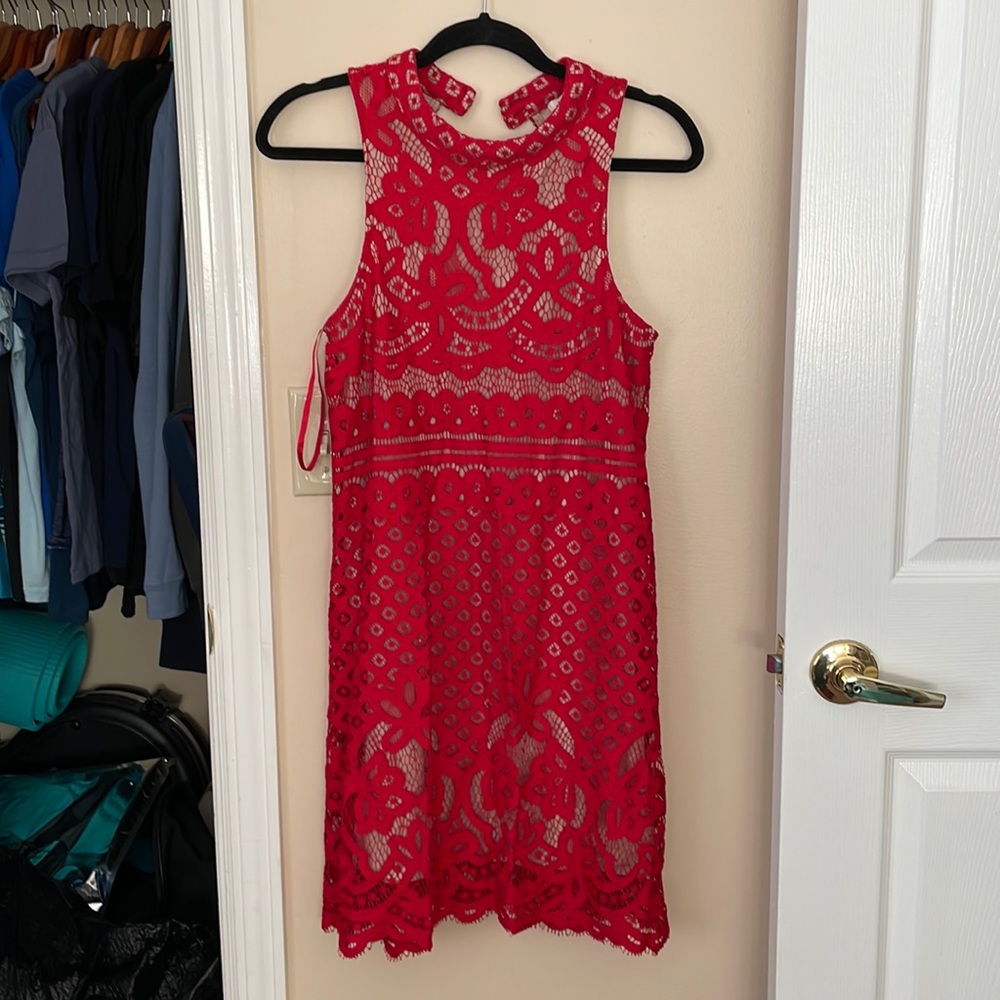 Francesca’s red dress